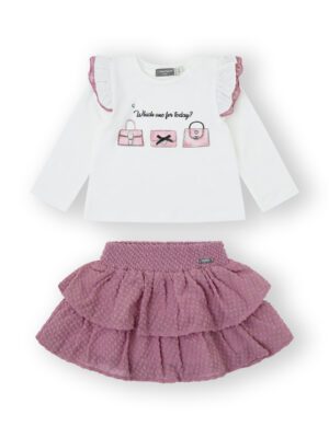 Conjunto kim rosa falda