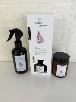 Pack cerezo en flor mikado + spray + vela