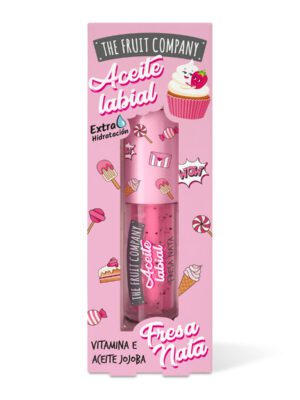 Aceite labial fresa y nata