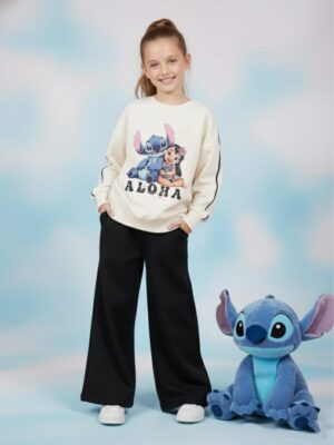 Chándal Lilo&Stitch beige/negro