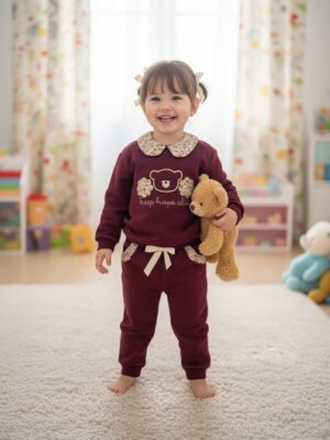 Chándal osito keep burdeos