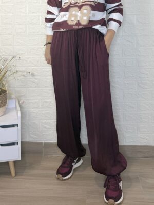 Pantalón Silvia burdeos