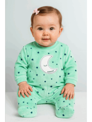 Pijama luna verde