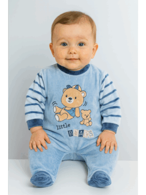 Pijama ositos azul