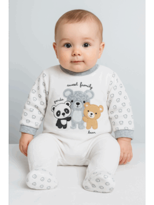 Pijama ositos blanco