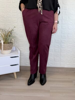 Pantalón zamora burdeos