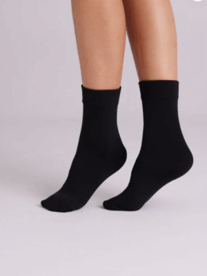 Calcetines tobilleros térmicos 140 denier negro