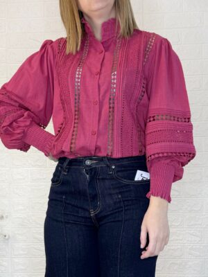 Blusa Noelia burdeos