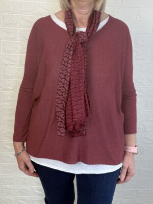 Jersey Amaia burdeos