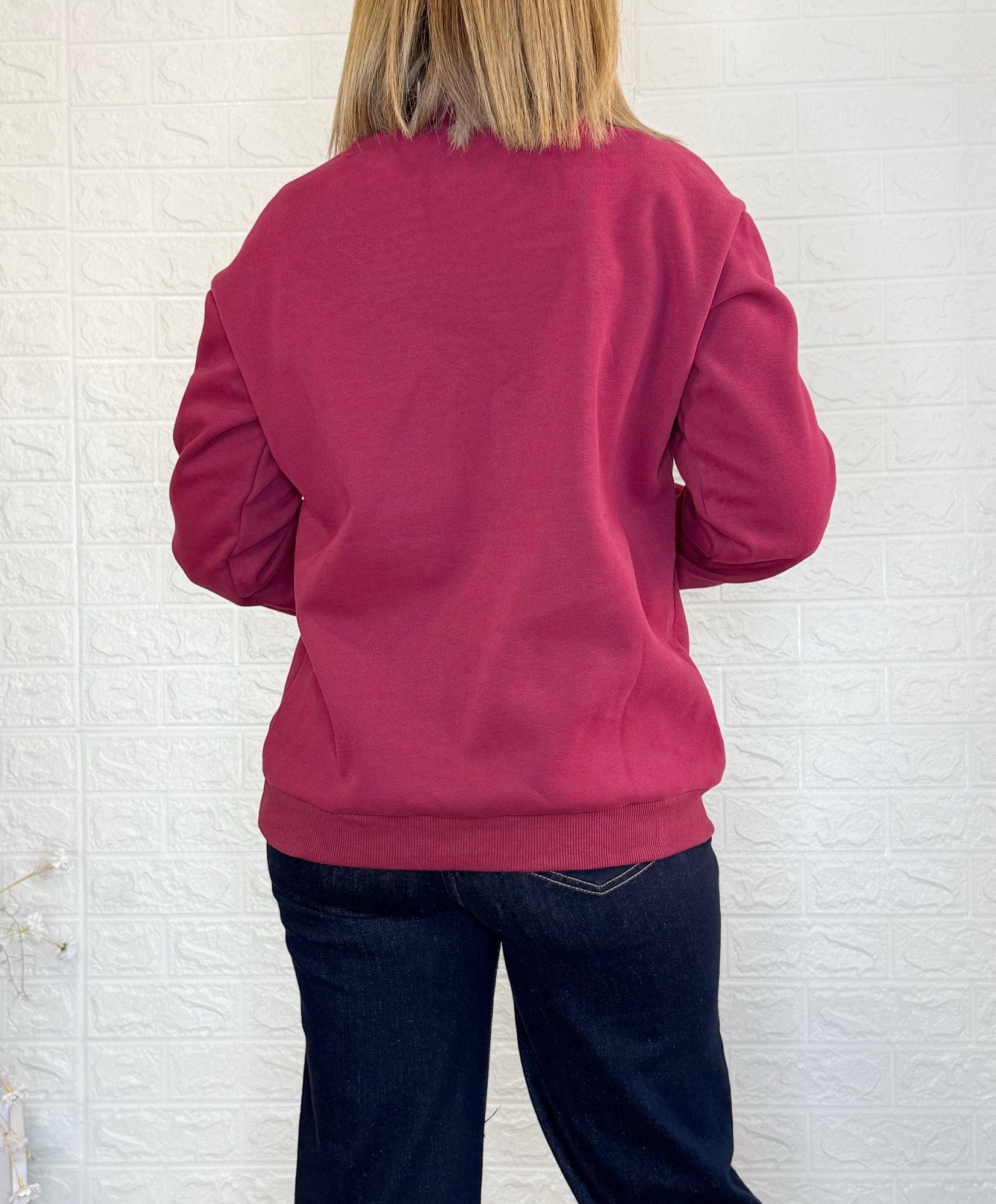 Sudadera rock burdeos 2