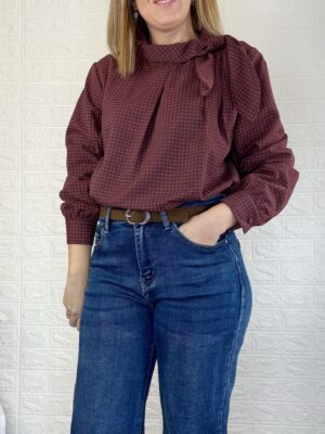 Blusa ines burdeos