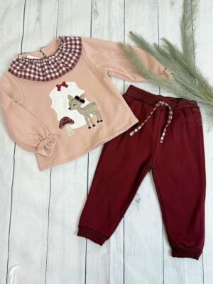 Chándal cervatillo granate