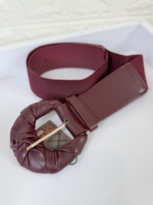 Cinturón camomila burdeos