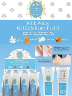 Gel exfoliante facial milk white