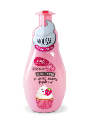 Jabón mousse fresa y nata