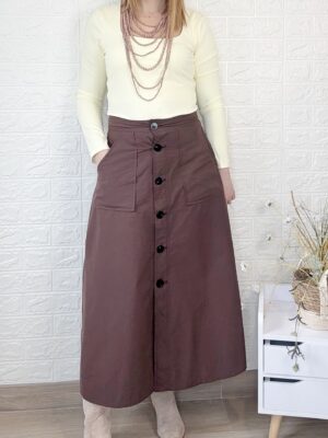 Falda serena chocolate