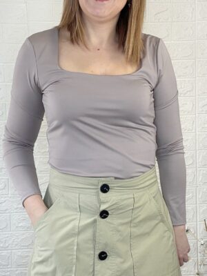 Camiseta iris taupe