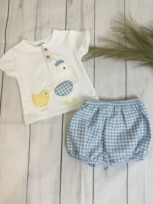 Conjunto bombacho gallina