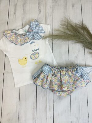 Conjunto braguita gallina