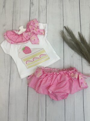 Conjunto tarta de fresa