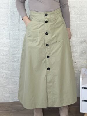 Falda serena kaki