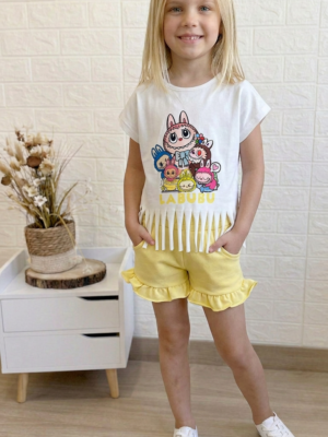 Conjunto Labubu amarillo
