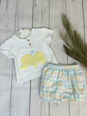 Conjunto bombacho pollitos