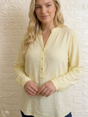Blusa Esther amarilla talla grande