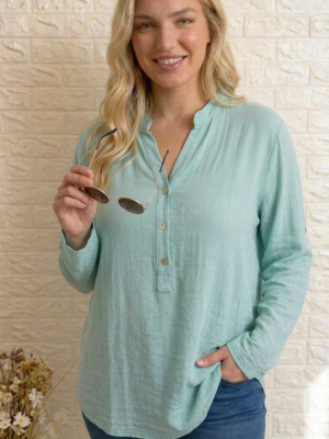 Blusa Esther verde talla grande