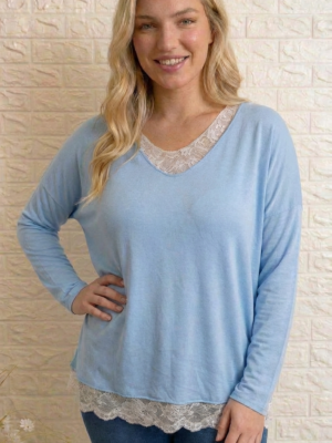 Jersey Amina azul talla grande