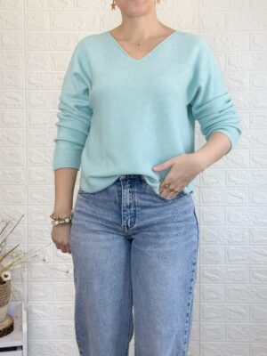 Jersey bolonia verde agua