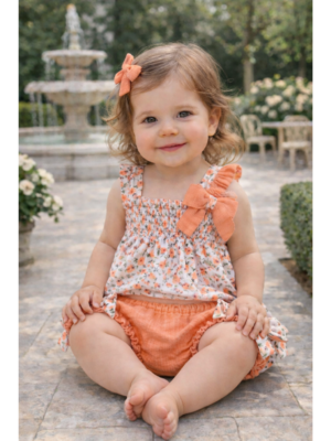 Jesusito + braguita flores coral