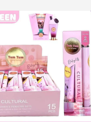 Pack mini perfume + crema manos yum cultural