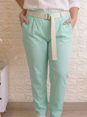 Pantalón Julia verde agua talla grande