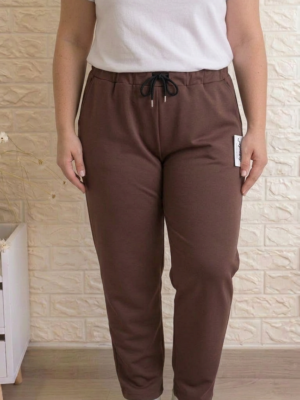 Pantalón Mireia chocolate talla grande