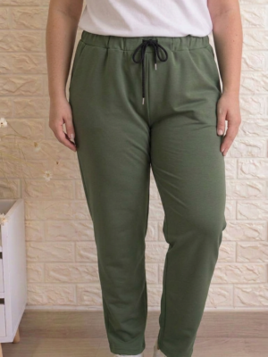 Pantalón Mireia verde talla grande