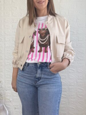 Bomber Claud beige