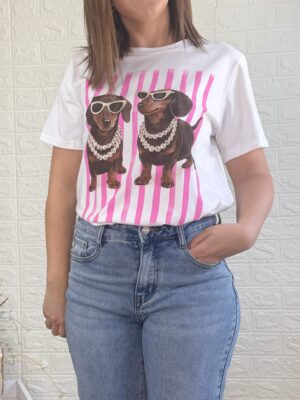 Camiseta Lis rosa