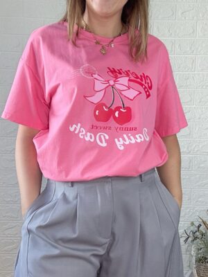 Camiseta daily rosa