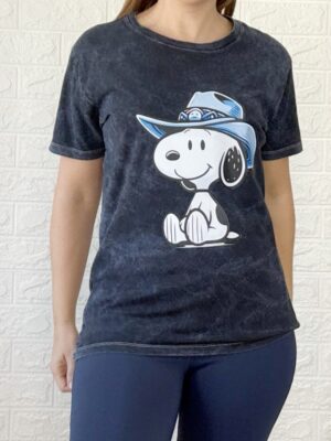 Camiseta snoopy azul