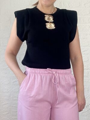 Camiseta valentina negra