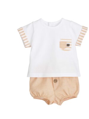 Conjunto pololo delhi melocotón
