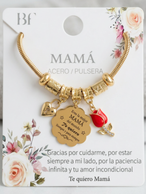 Pulsera mamá flor