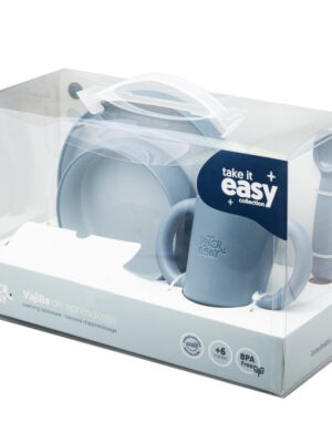 Vajilla aprendizaje azul