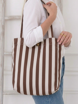 Bolso Mayra chocolate y crudo
