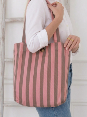 Bolso Mayra rosa y taupe