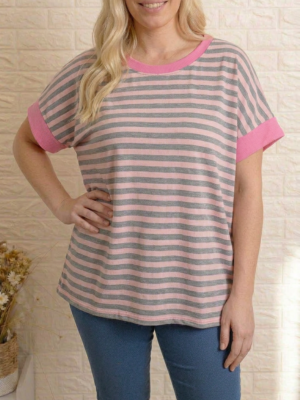Camiseta palm rosa