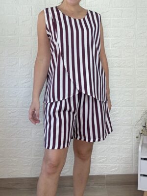 Conjunto cometa burdeos