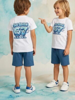Conjunto six seven azul
