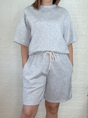 Conjunto velvet gris